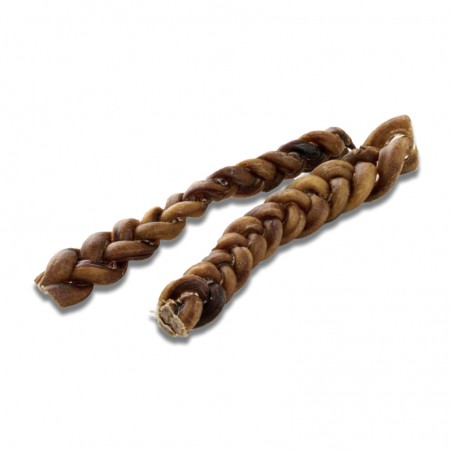 Tresse de nerf de boeuf - friandise de mastication pour chiens