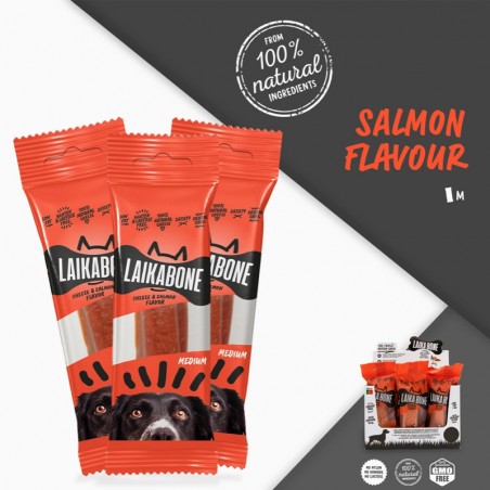 Laika Bone au Saumon - fromage à mâcher pour chien