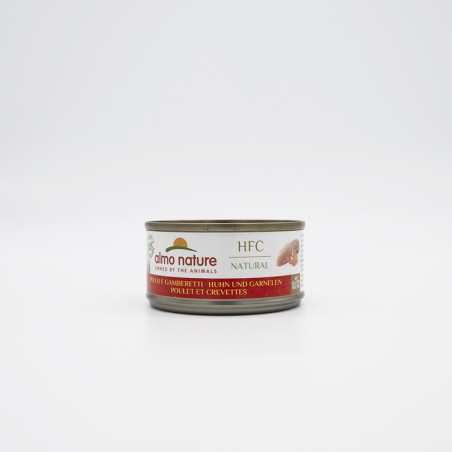 Pâtée HFC Natural - Pâtée pour chats Poulet et Crevettes - Almo Nature