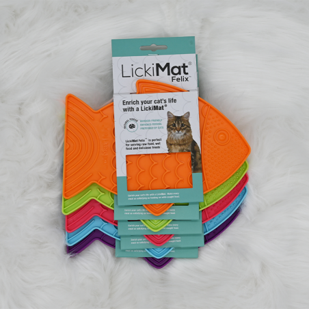 LickiMat Felix - Tapis de léchage occupation pour chats et chiens