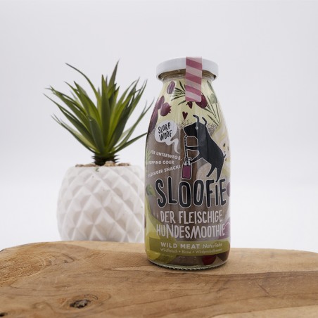 Smoothie Viande Sauvage chevreuil occupation lickimat pour chiens et chats - Sloofie