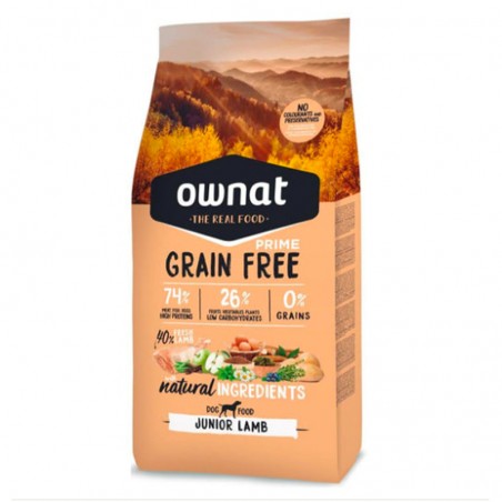 OWNAT - croquette Prime Grain Free Junior sans céréales agneau pour chiots