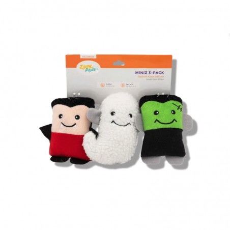 Les Miniz d'Halloween - peluches pour petits chiens et peluches de flair jeu occupation jouet doudou Zippypaws